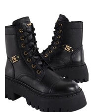 GAUD&Igrave; CORINNE MILLED Ghete din piele pentru gleznă BLACK - Pantofi femei - 2