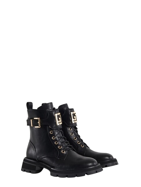 ARIEL Ghete din piele pentru gleznă BLACK - Pantofi femei