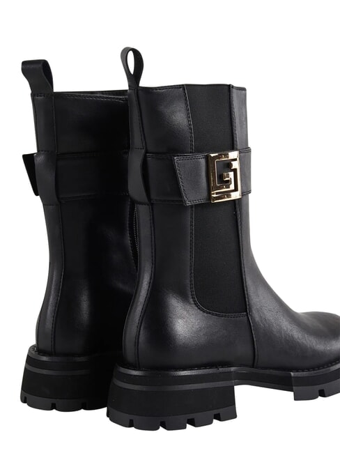 ARIEL Ghete din piele pentru gleznă BLACK - Pantofi femei