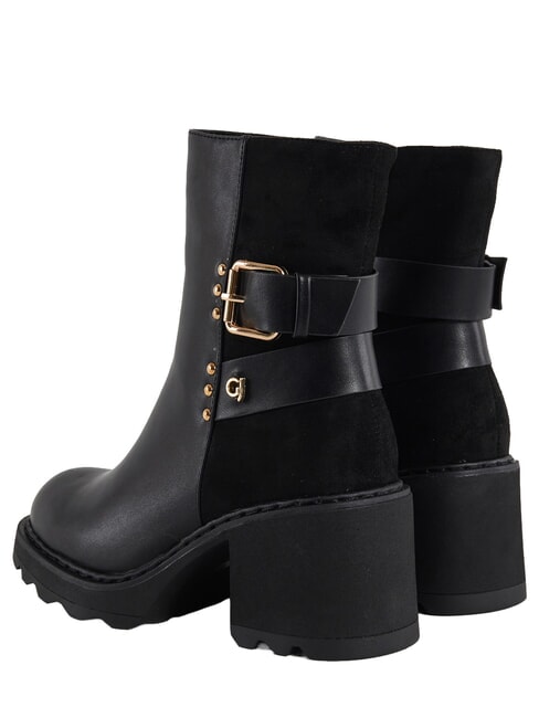 AUDREY GREEDY Ghete din piele pentru gleznă BLACK - Pantofi femei