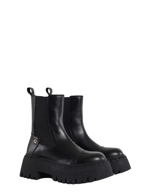 CORINNE Ghete din piele pentru gleznă BLACK - Pantofi femei