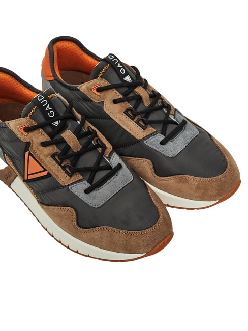 ICONICA Tenișor din piele mixtă gri-gri/antracit - Pantofi bărbați