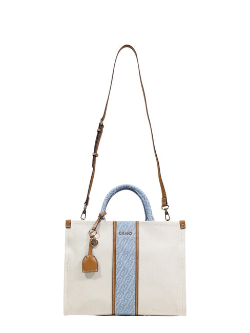 RIDHI Geantă mare cu curea de umăr neutru/denim - Genți femei