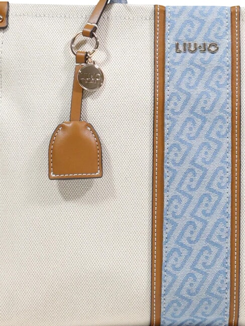 RIDHI Geantă mare cu curea de umăr neutru/denim - Genți femei