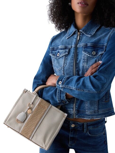 RIDHI Geantă de m&acirc;nă, cu curea de umăr neutru/crem - Genți femei