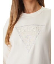 GUESS TRIANGLE LACE Hanorac cremwhi - Hanorace pentru femei - 3