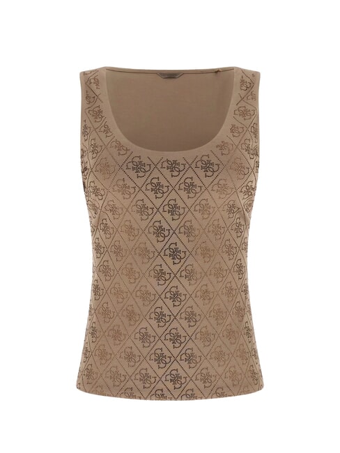 4G ALLOVER Top coajă de nucă - tricou