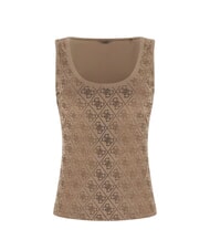 GUESS 4G ALLOVER Top coajă de nucă - tricou - 3