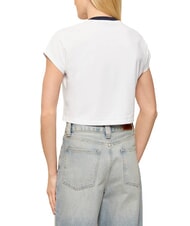 GUESS SCRIPT CROP Tricou scurt alb purpuriu - tricou - 2