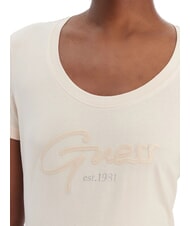 GUESS SCRIPT Tricou de bumbac vanilie cosmică - tricou - 3