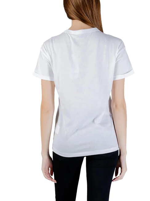 POCKET LOGO Tricou din bumbac alb purpuriu - tricou