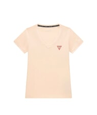 GUESS MINI TRIANGLE Tricou cu decolteu &icirc;n V vanilie cosmică - tricou - 2