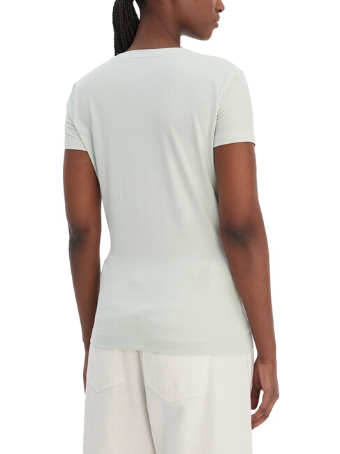 SCRIPT Tricou de bumbac teal cețos - tricou