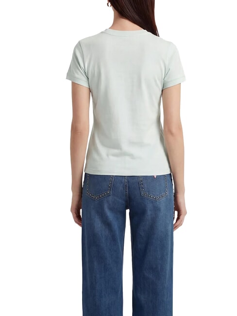 MINI TRIANGLE Tricou slim fit teal cețos - tricou