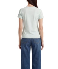 GUESS MINI TRIANGLE Tricou slim fit teal cețos - tricou - 2