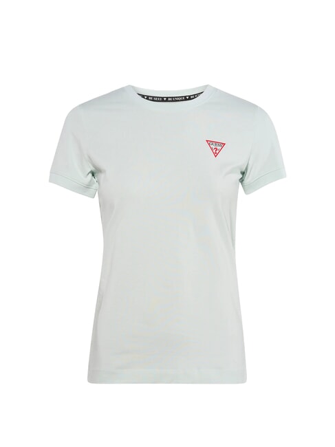 MINI TRIANGLE Tricou slim fit teal cețos - tricou