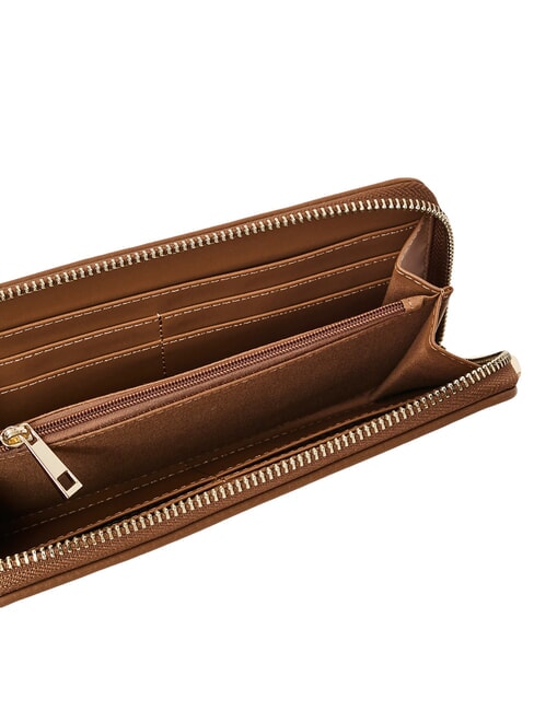 EVA Portofel mare cu fermoar cămilă - Portofele femei