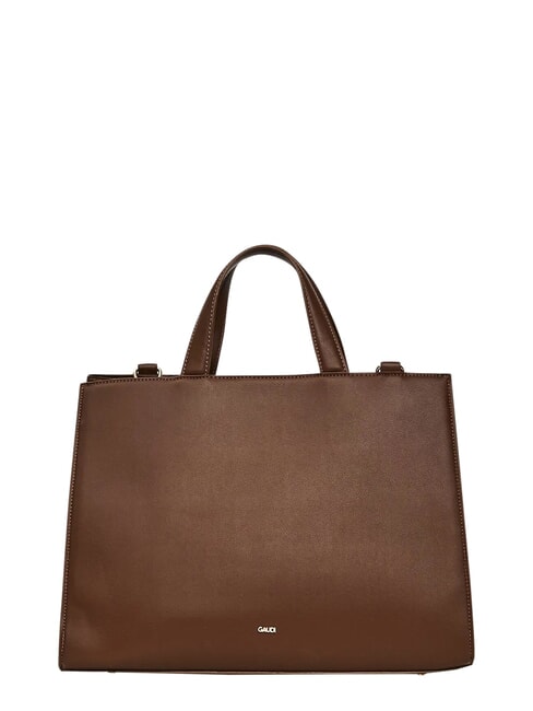 EMILY L Geantă de m&acirc;nă cu curea de umăr cafea - Genți femei