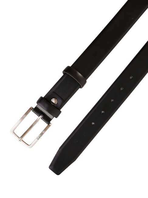 BRIDGE Curea din piele curbată BLACK - Curele