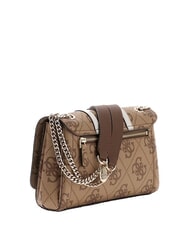 GUESS NOELLE 2 Geantă de umăr / geantă crossbody logo latte / maro - Genți femei - 3