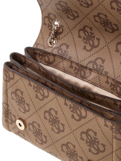 NOELLE 2 Geantă de umăr / geantă crossbody logo latte / maro - Genți femei