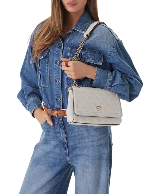 NOELLE 2 Geantă convertibilă cu clapă sigla osului - Genți femei