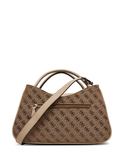 EMELIE LOGO2 Geantă de m&acirc;nă, cu curea de umăr LOGO LAPTE - Genți femei