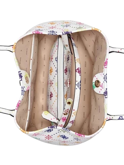 EMELIE LOGO Geantă de umăr cu clutch multi-logo - Genți femei