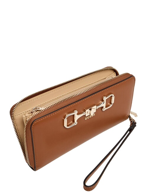 JANIE Portofel cu fermoar COGNAC - Portofele femei