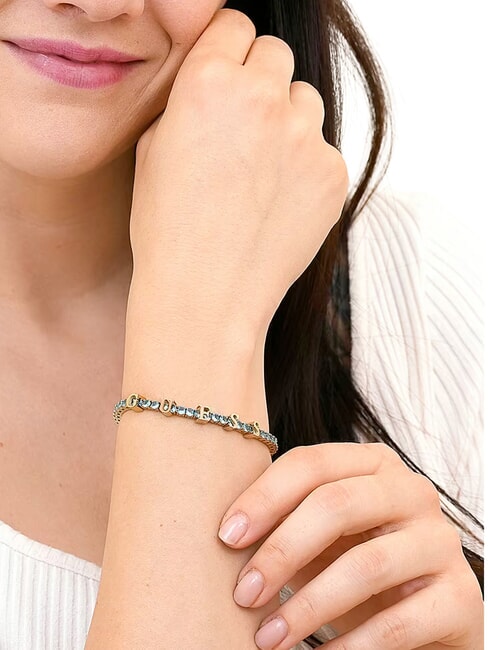 ARM PARTY  Brăţară ylw aur/acvamarin - Brățări