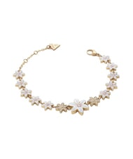 GUESS WHITE LOTUS Brățară, motiv lotus cu mai multe pandantive - Brățări