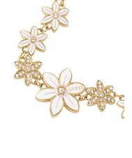 GUESS WHITE LOTUS Brățară, motiv lotus cu mai multe pandantive aur - Brățări - 4