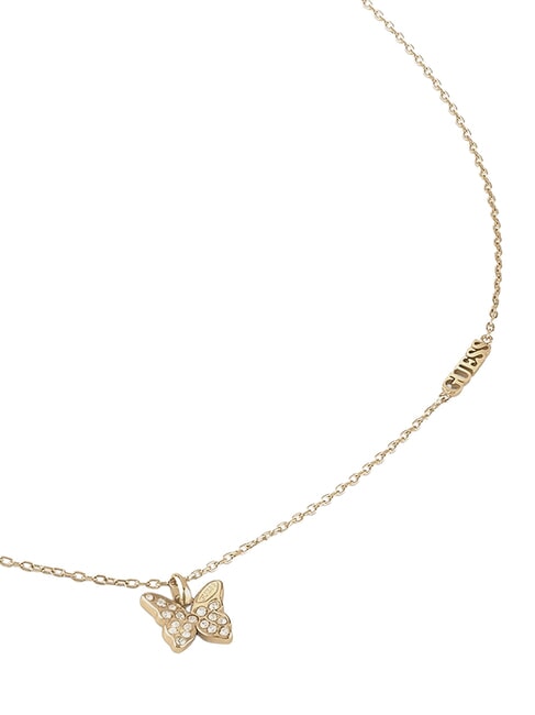 CHRYSALIS Colier, pandantiv cu cristale, motiv fluture aur galben - Lănțișoare