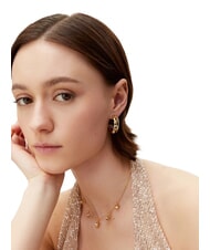 GUESS 4G LIGHT Cercei din aur galben, motiv 4G - Cercei