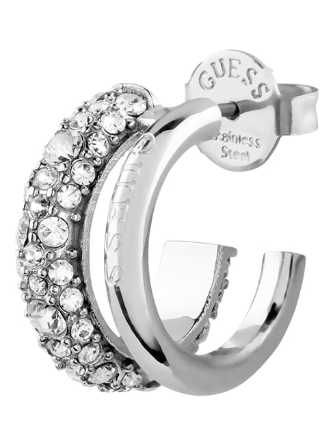 FABULOUS ME Cercei, model cu două cercuri SILVER - Cercei