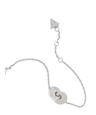 GUESS BLOOMING SUMMER Brățară cu două cercuri &icirc;mpletite SILVER - Brățări - 3