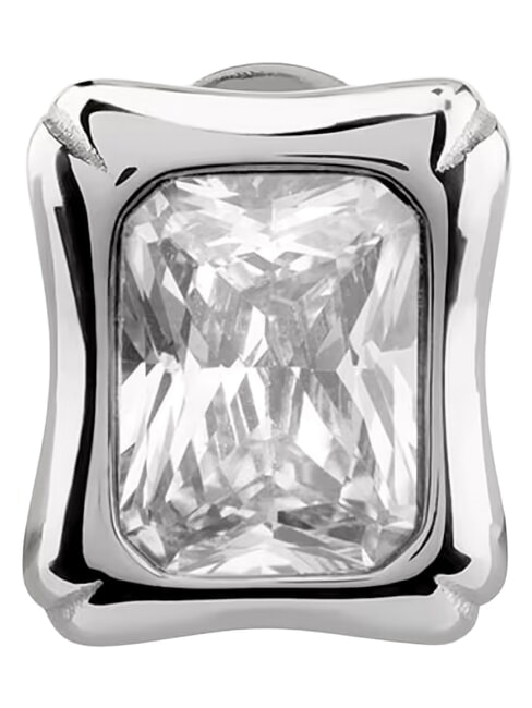 BAMBOO Cercei din argint, model pătrat SILVER - Cercei