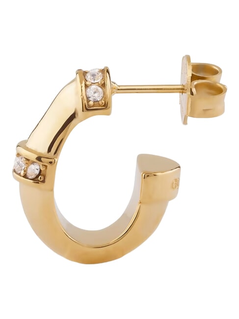 BAMBOO Cercei din aur galben, model rotund aur galben - Cercei