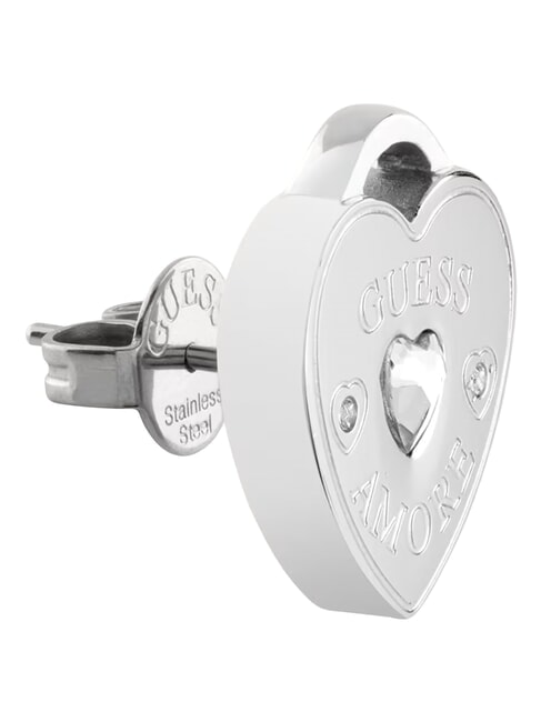 AMORE Cercei din argint, pandantiv cu inimă SILVER - Cercei