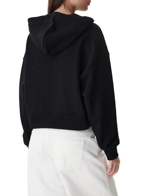 DROP BAKER CROP Hanorac cu gluga jetbla - Hanorace pentru femei