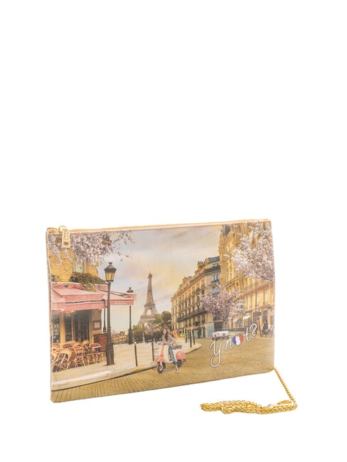 YESBAG SPECIAL Geantă de umăr metalică tip plic, ... clutch voal paris - Genți femei