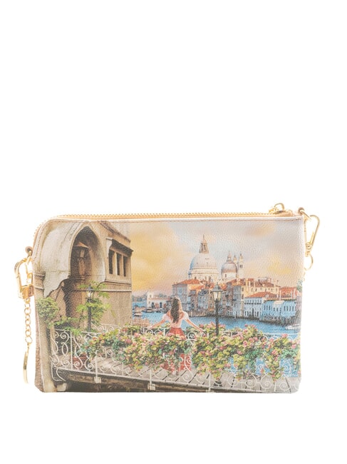 YESBAG Geantă mică de tip clutch cu curea de umăr canal &icirc;nflorit - Genți femei