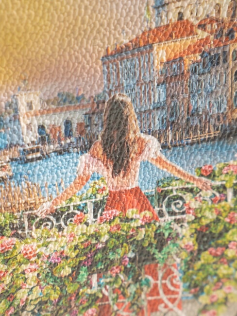 YESBAG Geantă de umăr cu curea metalică canal &icirc;nflorit - Genți femei