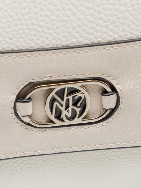 CINDY Geantă de umăr cu clapă alb - Genți femei