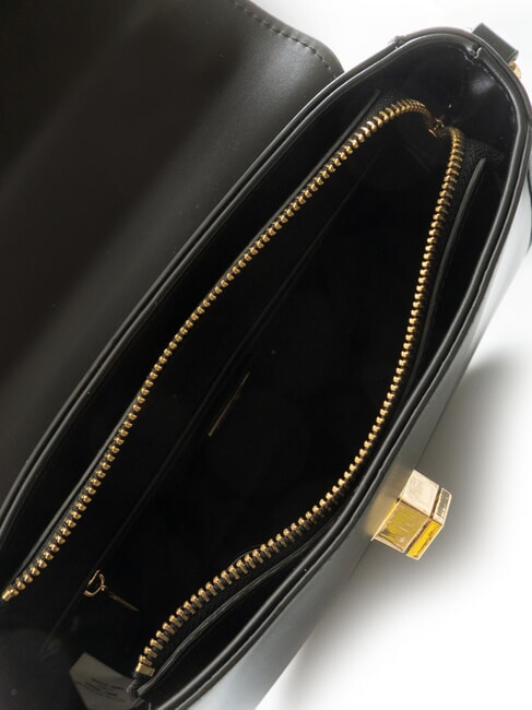 LUCY Geantă tip servietă cu curea de umăr BLACK - Genți femei