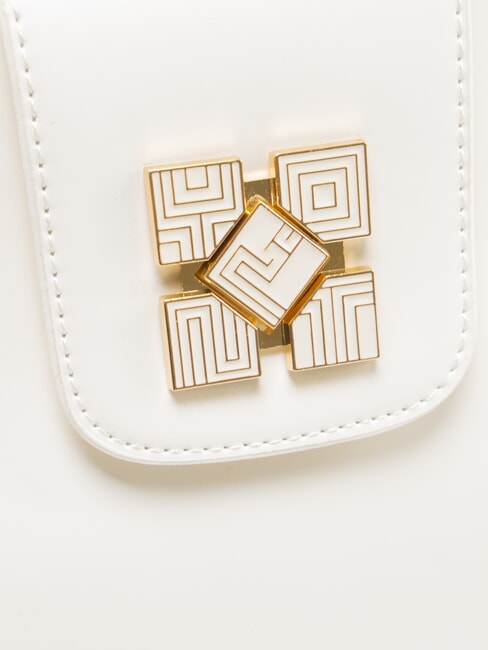 LUCY Geantă de umăr medie alb - Genți femei