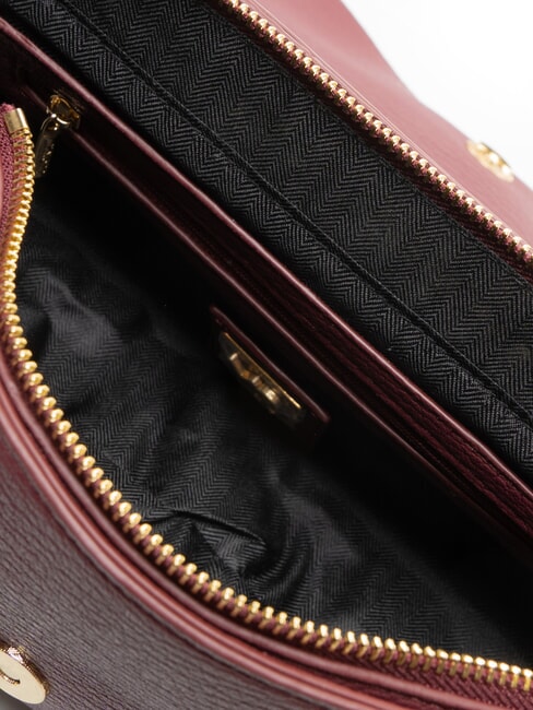 ROCKER Geantă de m&acirc;nă cu curea de umăr vin - Genți femei