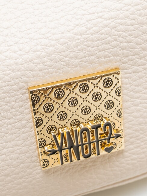 RACHEL Geantă de umăr cu inserție de lanț cremă - Genți femei