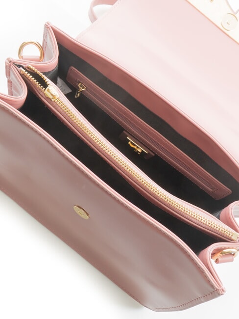 AMBER Geantă tip servietă cu curea de umăr nud - Genți femei