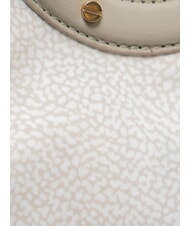 BORBONESE VIS-A-VIS S Geantă de m&acirc;nă, cu curea de umăr bumbac alb - Genți femei - 3